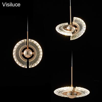 China Modern Contemporary Design Style Light Fixture Acrylic Chandeliers LED Hanging Light Luxury Pendant Lamp for sale