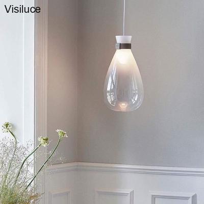 China Post Modern Contemporary Round Light Fixture Iron Blow Lamp Decor Glass Kitchen Dining Room Bedside Led Modern Chandeliers&Pendant Lights for sale