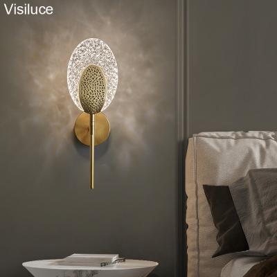 China Contemporary Vintage Acrylic Led Wall Lamp Living Room Decorative Wall Led Light Wall Mount Lamps for sale