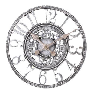 China European style BREF design polyresin luxury fancy hollow wall clock for decoration for sale