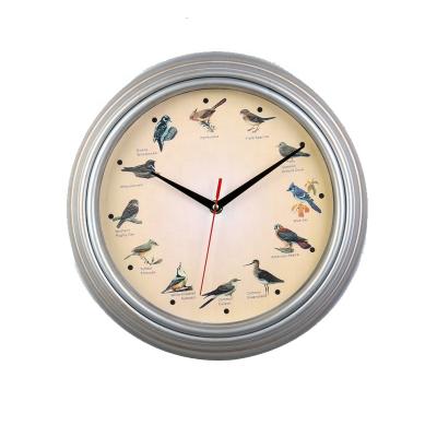 China Home Decoration Creative Creative Bird 12 Inch Sound Wall Clock for sale