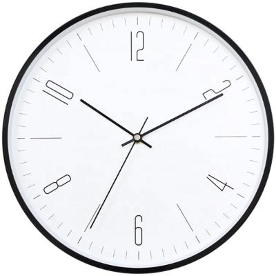 China Custom Made Europe Indoor Mute Quartz Elegant Elegant Decoration Metal Wall Clock for sale