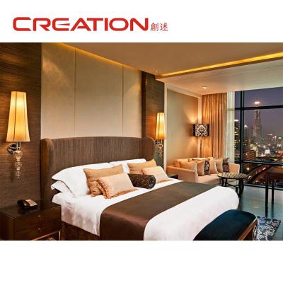 China 2020 Modern Style Decoration Hotel Furniture Modern Solid Wood Bedroom Beds for sale