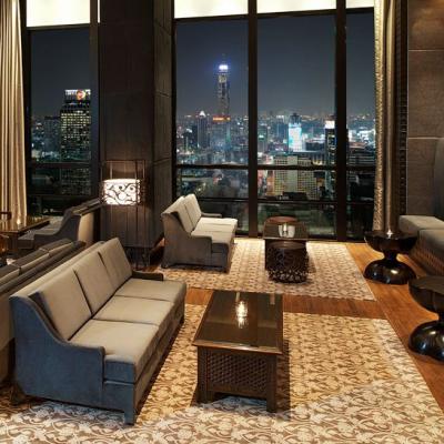 China Luxury Durable Living Room Furniture Solid Wood Custom Hotel Lobby Furniture for sale