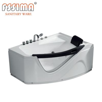 China Newest Design 1600mm Indoor Acrylic Massage Double Side Corner Small Skirted Bathtub (Left Skirt) For 1 Person for sale