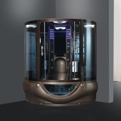 China Computer Intelligent Control System Luxury Enclosed Hydromassage Whirlpool Bath Steam Shower Cabins, Sauna Steam Shower Rooms Wet Suit For Indoor Bathroom for sale