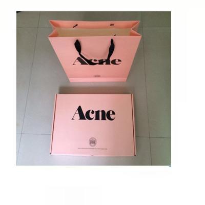 China Size Design Recyclable Hot Sale Custom Print Your Logo Pink Shipping Announcement Box Eco Friendly Gift Packaging for sale