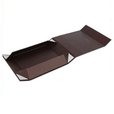 China Handmade Wholesale Custom Luxury Black Magnetic Storage Paper Folding Gift Box For Clothing for sale