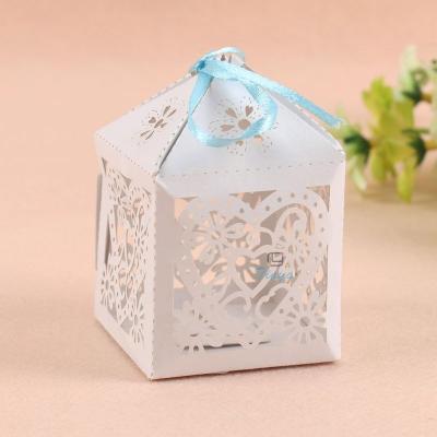 China Recycled Materials Color Cardboard Printing Sweet Small Box For Wedding for sale