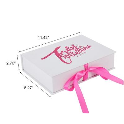 China Recycled Materials Custom White Luxury Hair Extension Packaging Boxes for sale