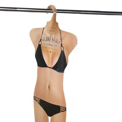 China Recycled Unique Paper Swimsuit Clothes Hanger Sexy Hanger for sale