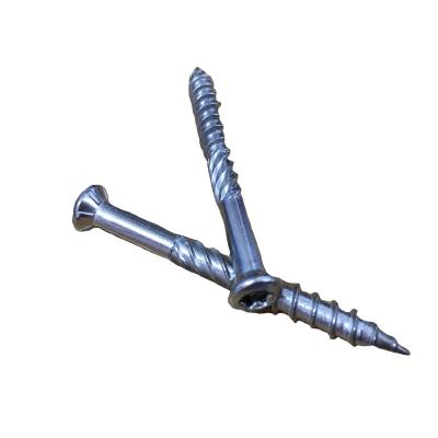 China SS304 Flat Deck Screws CSK Trox Head With 6Nibs And Quick Thread Mirror Polished OEM Customer Deck Screws for sale