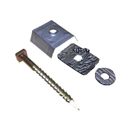 China M8 X SQUARE HEAD X 100mm SQUARE MAIN COVERING SCREWS & LUG SCREWS WITH GASKET YELLOW ZINC PLATE for sale