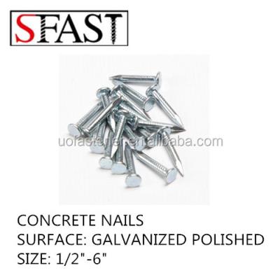 China Steel GALVANIZED CONCRETE NAILS for sale