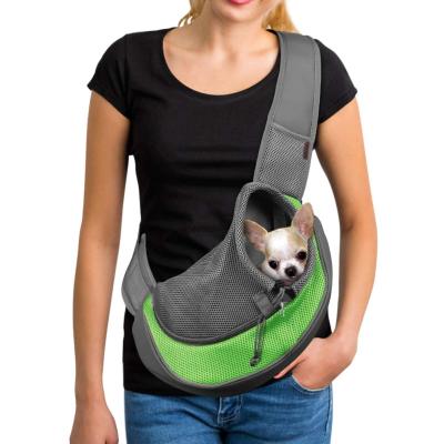 China Travel Viable Portable Bag Hands Free Design Pet Carrier Bag Stitched Compact Storage Pet Bags For Dogs for sale