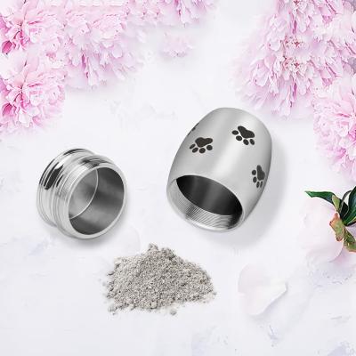 China Cheap Stored Pet Urns Keepsakes Set Mini Dog Urn Eternal Memory Stainless Steel Keepsake Home Urn for sale