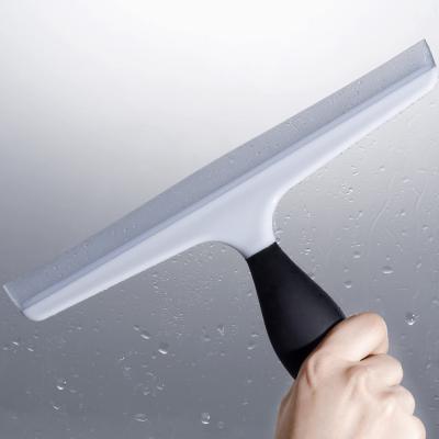 China Viable Glass Wiper Cleaner Helper Household Tool Short Handle Flexible Silicone Window Cleaning Squeegee for sale