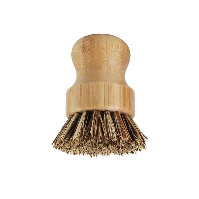 China Sustainable Eco-friendly Bamboo Household Cleaning Brush Handle Kitchen Brush Washing Accessories for sale