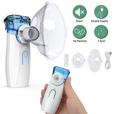 China Easy Design Smart Medical Equipment USB Mini Portable Inhaler Mesh Nebulizer With Mask Machine for sale