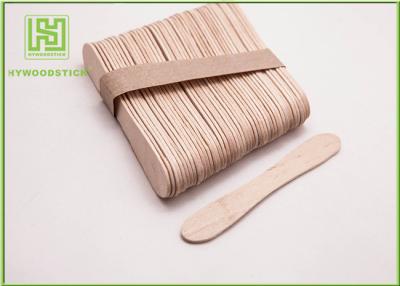 Chine Bâtons en bois jetables de crème glacée de bruit de sucette, bâtons en bois naturels de 114mm à vendre