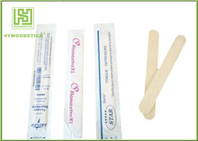 China Eco - Friendly Medical Wooden Spatula , Customized Flavored Tongue Depressors Wooden for sale