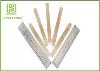 China Single Use Disposable Wooden Tongue Depressor Flat Bamboo Sticks OEM Available for sale