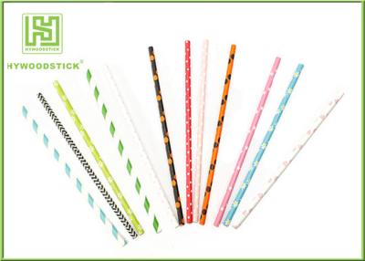 China Modern Fashion Party Paper Straws For Drinking Stirrering 10000pcs / Carton for sale