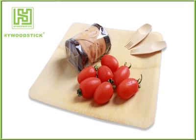 China Healthy Bamboo Sushi Plate , Compostable Bamboo Plates And Bowls With Logo for sale