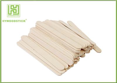 China Odorless Wooden Waxing Spatulas Body Wax Applicator 100pcs / White Box for sale