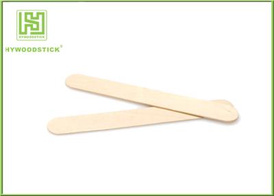 China Professional Wooden Waxing Spatulas For Hair Removal Smooth And Round Edge for sale