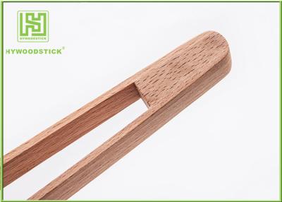 China Beech Wood House Kitchen Wares 30cm Small Kitchen Tongs For Ice Food Salah Picker for sale