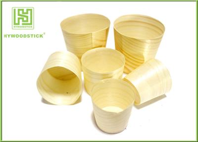 China Smooth Healthy Wooden Sushi Boat Disposable Poplar Wooden Cups For Sauce for sale