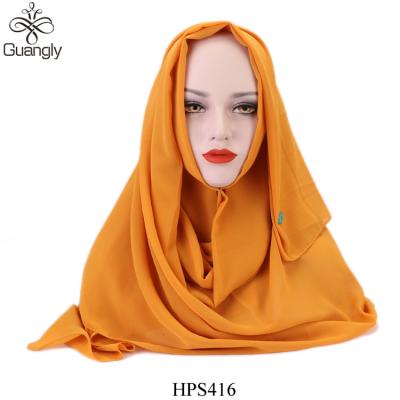 China 26colors Bubble Running Solid Chiffon Simple Dyed Muslim Hijab Scarf for sale