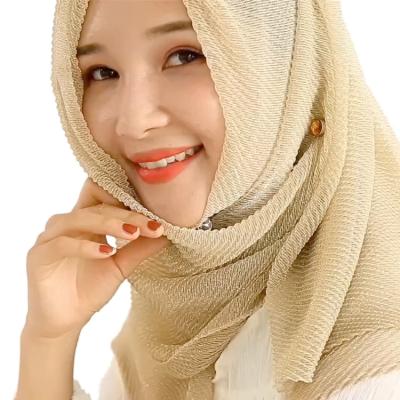 China 2018 Fashionable Women Pleated Arabic Muslim Hijab Scarf for sale