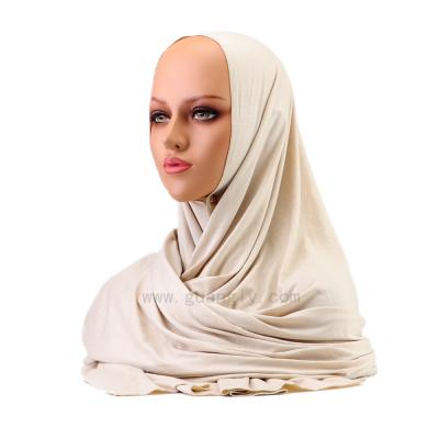 China 95%viscose+5%spandex high quality neat quilted cotton hijab viscost hijab scarf for sale