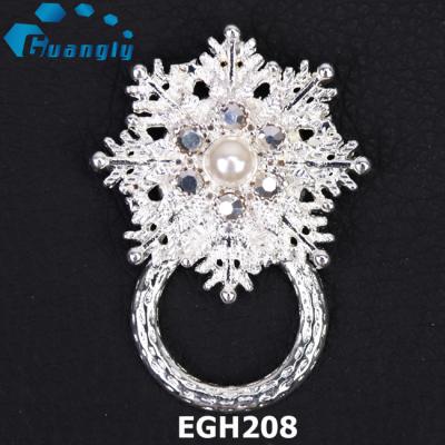 China ALLOY Fashion Snowflake Strong Magnetic Eyeglass Holder for sale