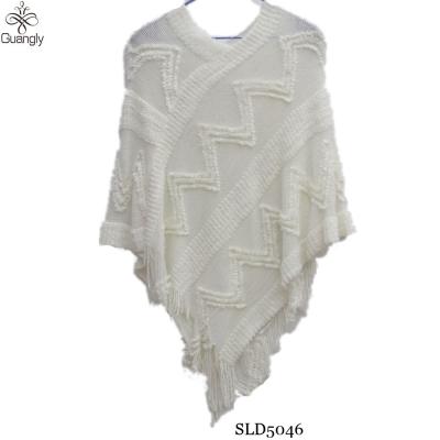 China China factory fashion trendy sweater poncho cape for sale