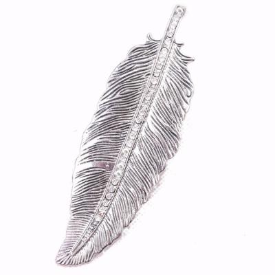 China Custom Alloy Feather Style Fashion Scarf Slips Jewelry for sale