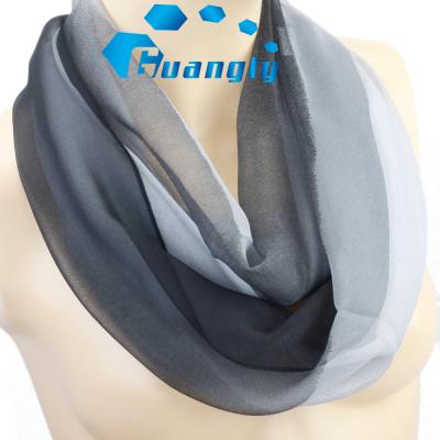 China 100% Polyester Multi Colors High Quality Soft Silk Feeling Infinity Scarf for sale