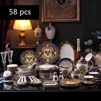 China Royal Viable Porcelain Dinnerware Ceramic Dinner Set for sale