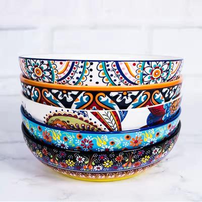 China Viable Creative Ceramic Round 8 Inch Soup Dish Plate for sale