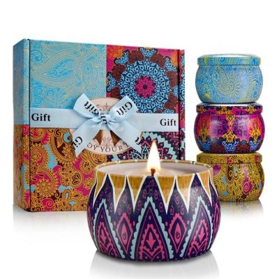 China Home Bars Birthdays Holiday Wind Summer Hot Selling Ethnic Mosquito Repellent Scented Candles Set for sale