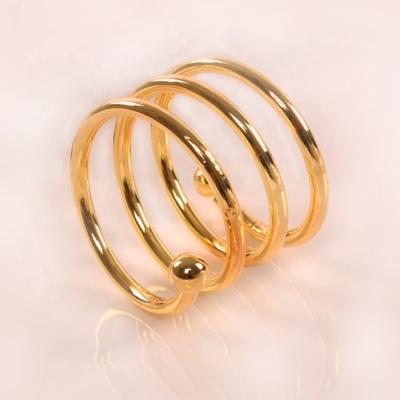 China 2021 New Design Viable Wedding Towel Ring Gold Vintage Silver Accessories PCs Color Feature Hand Eco Glass Material for sale