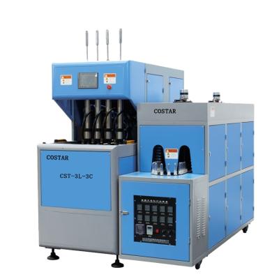 China 500ml 5L 10L 2-4 Bottle Semi Automatic Blow Molding Machine Cavity Bottle Blowing Machine Prices for sale