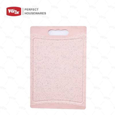 China Hot Selling Eco-friendly Multifunctional Wheat Viable Straw Fiber Plastic Cutting Board 3 Piece Happy Cleaver for sale