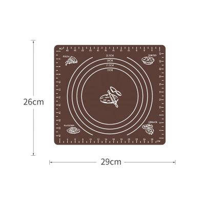 China Silicone Mat Easy Viable Clean Baking Non-Stick Pastry Mat With Measurement for sale