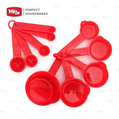 China 6 PCS Sustainable Measuring Cups Set Plastic Kitchen Utensil Baking Tools Measuring Cups And Measuring Cups Set for sale