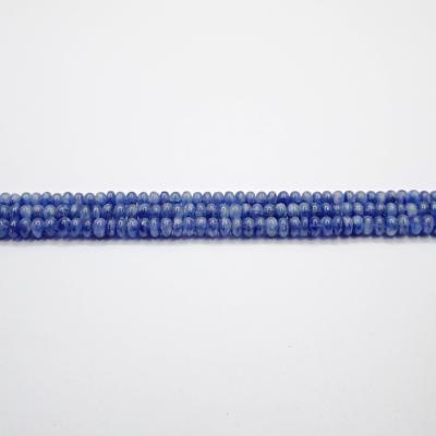 China New Arrivals Blue Unique Design Button Kyanite Luxury Blue Kyanite Gemstone Beads Bracelets Natural Stones for sale