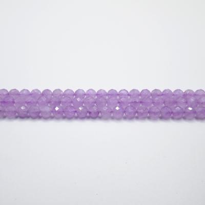 China Lavender Amethyst Lavender Amethyst Faceted Round Best Option Charming Nice Design Fashion Jewelry Gemstone Bracelet Beads Strand for sale