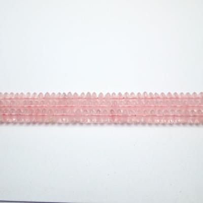 China Rose Quartz Rose Quartz Button Charming Great Price Gemstone Beads For Bracelets for sale